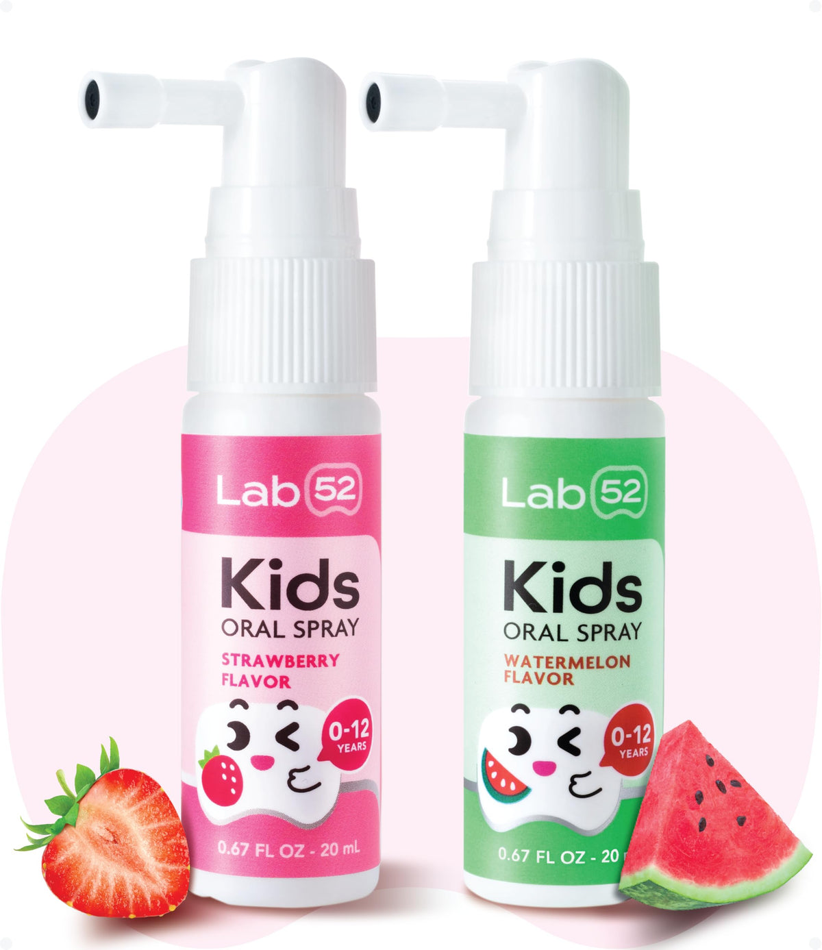 LAB52 Kids Oral Spray, Toothpaste Helper Fluoride Free, Xylitol Strawberry