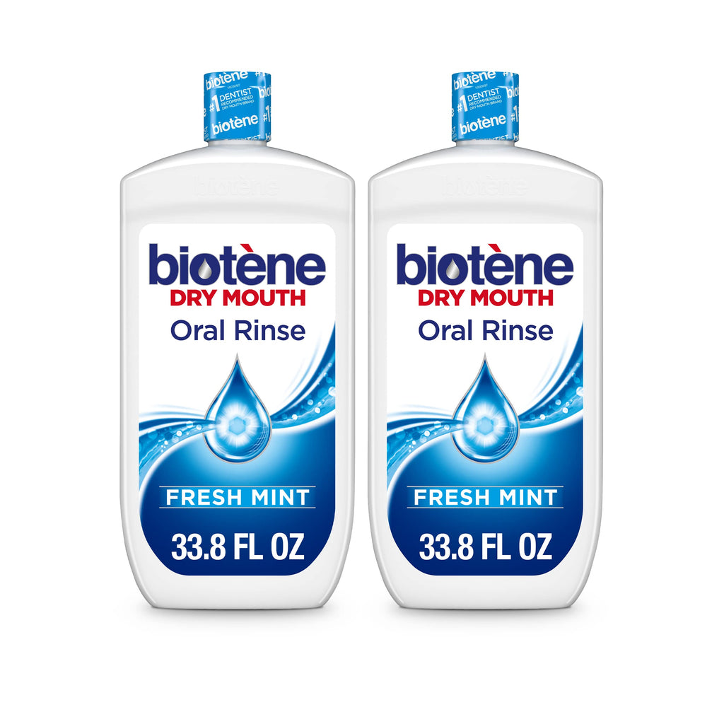 Biotene Oral Rinse Mouthwash for Dry Mouth, 2x33.8 fl oz