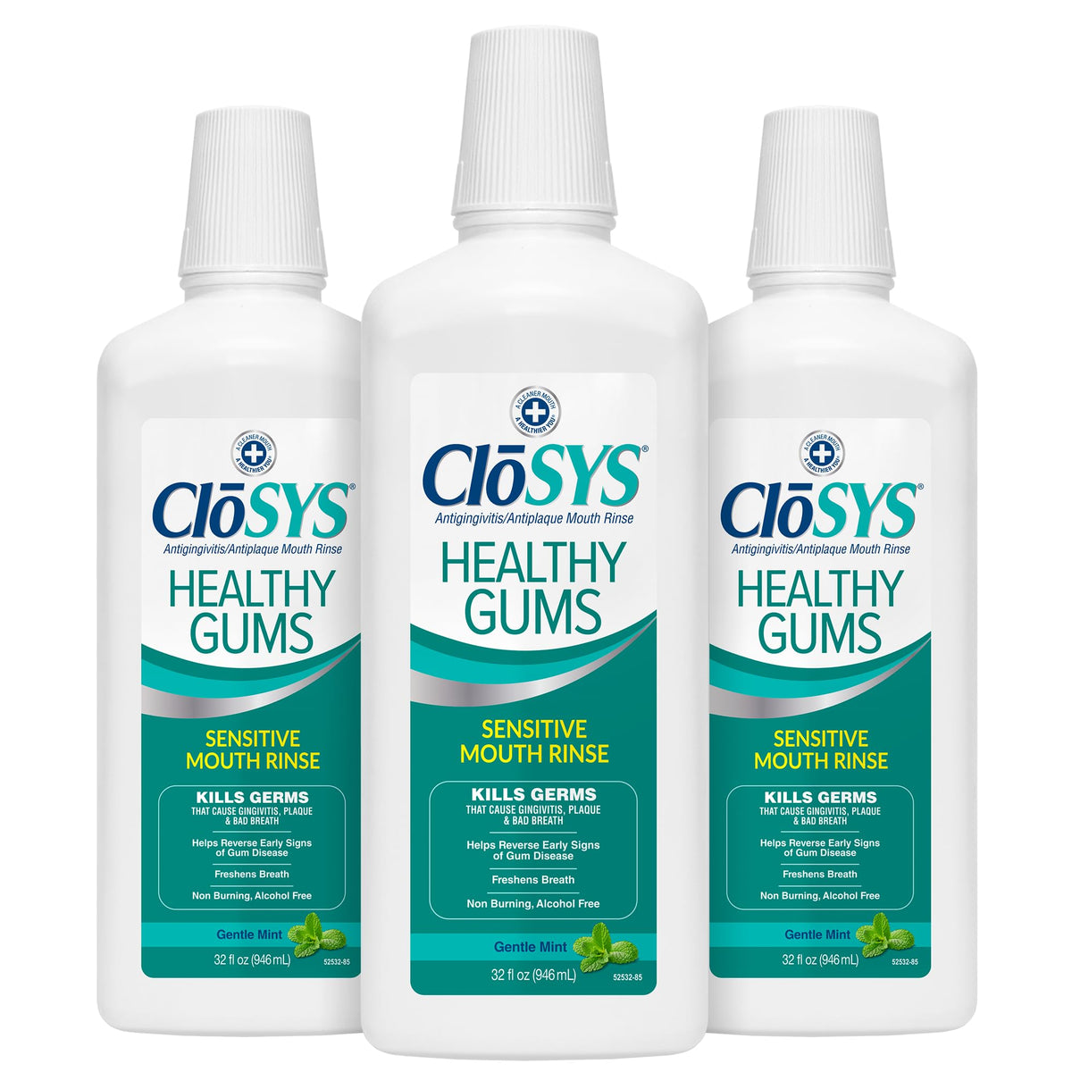 CloSYS Healthy Gums Mouthwash 32 Fl Oz, Anti-Gingivitis Mouthwash
