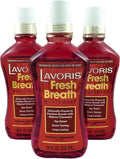 Cinnamon Original Lavoris Mouthwash LARGER SIZE - 3 Pack of 18 oz Bottles (54 oz. total)