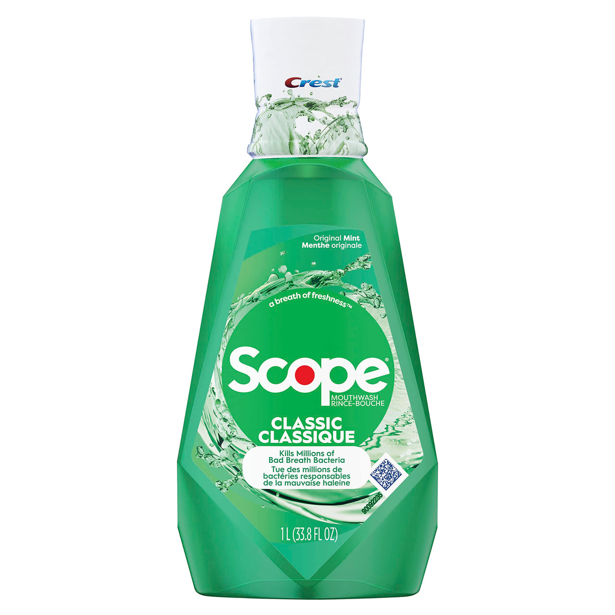 Crest Scope Classic Mouthwash, Original Formula, 500 Ml, 4 Count