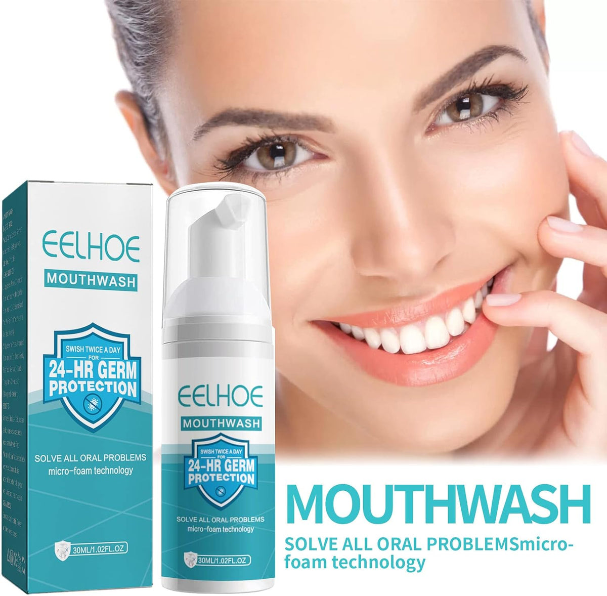3Pcs Teeth Mouthwash Toothpaste Foam,Stain Removal Teeth Whitening,Oral Care,Fresh Breath Deep Cleaning.