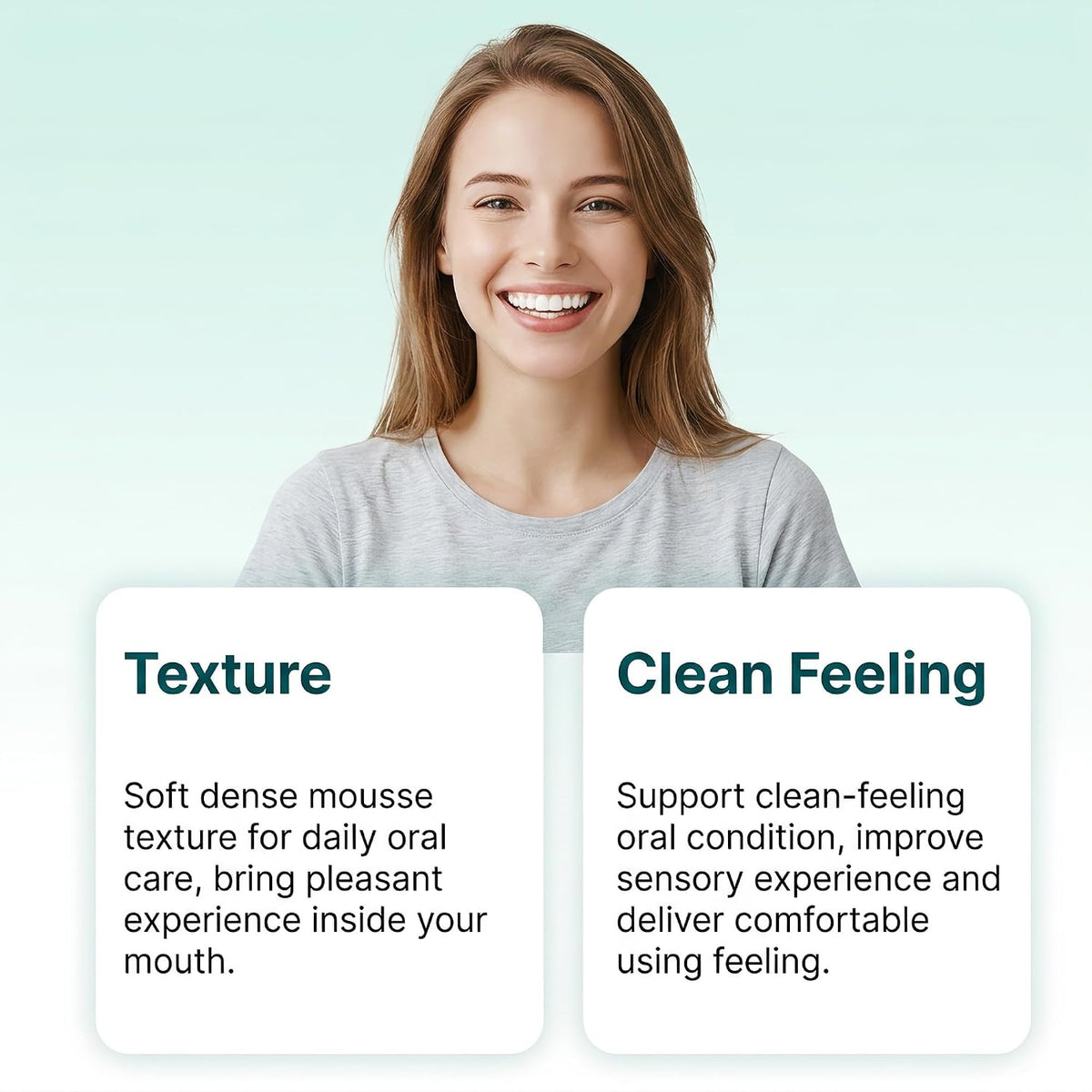 Oral Fresh Mousse, Soft Foam Daily Care, Clean Fresh Breath Comfort