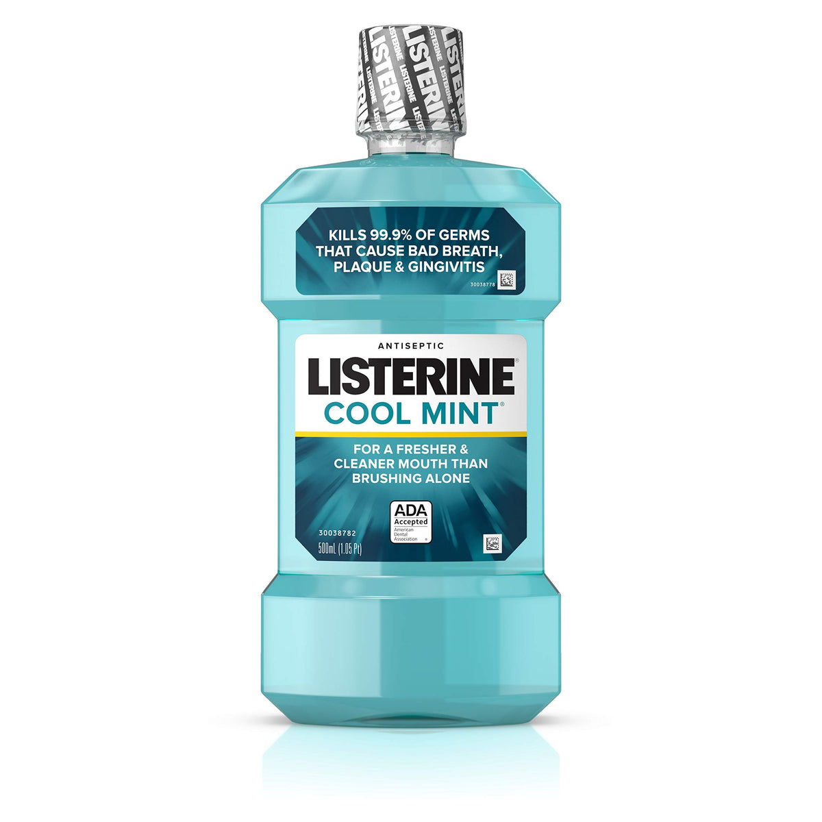 Listerine Cool Mint Antiseptic Mouthwash for Bad Breath, Travel Size 3.2 oz - Pack of 12