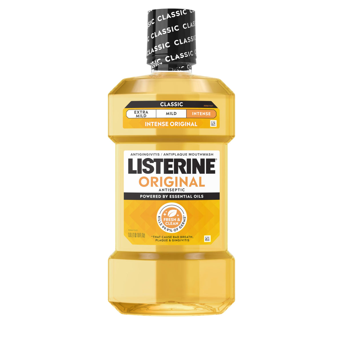 Listerine Original Antiseptic Mouthwash, Intense Original, 33.8 fl. oz/1 L