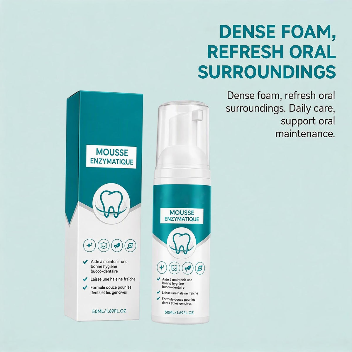 Oral Fresh Foam Mousse – Daily Gentle Mouth Care, Creamy Clean Breath