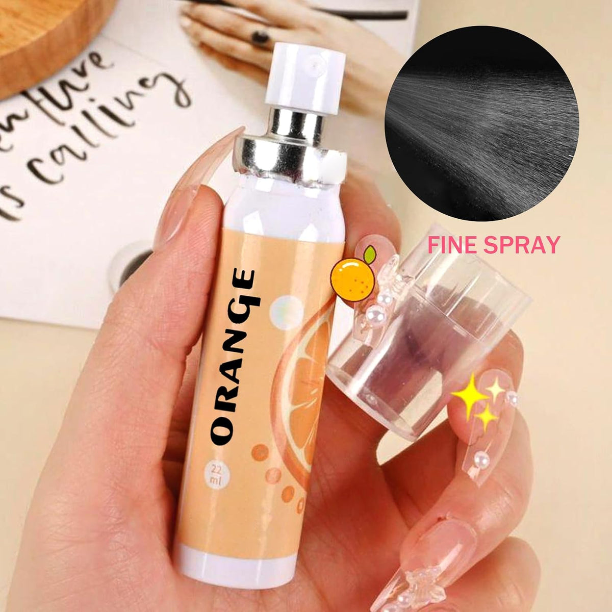 6PCS Fresh Breath Spray,Fruity Flavour Mouth Spray Freshener Spray Set for Mouth,Peaches,Oranges,Watermelon,Grapes,Lychee