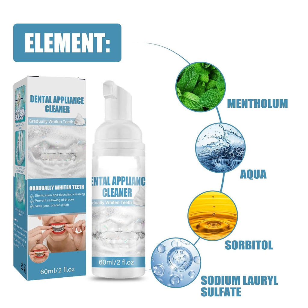 Dental Appliance Cleaner Foam for Retainers & Aligners 60ml