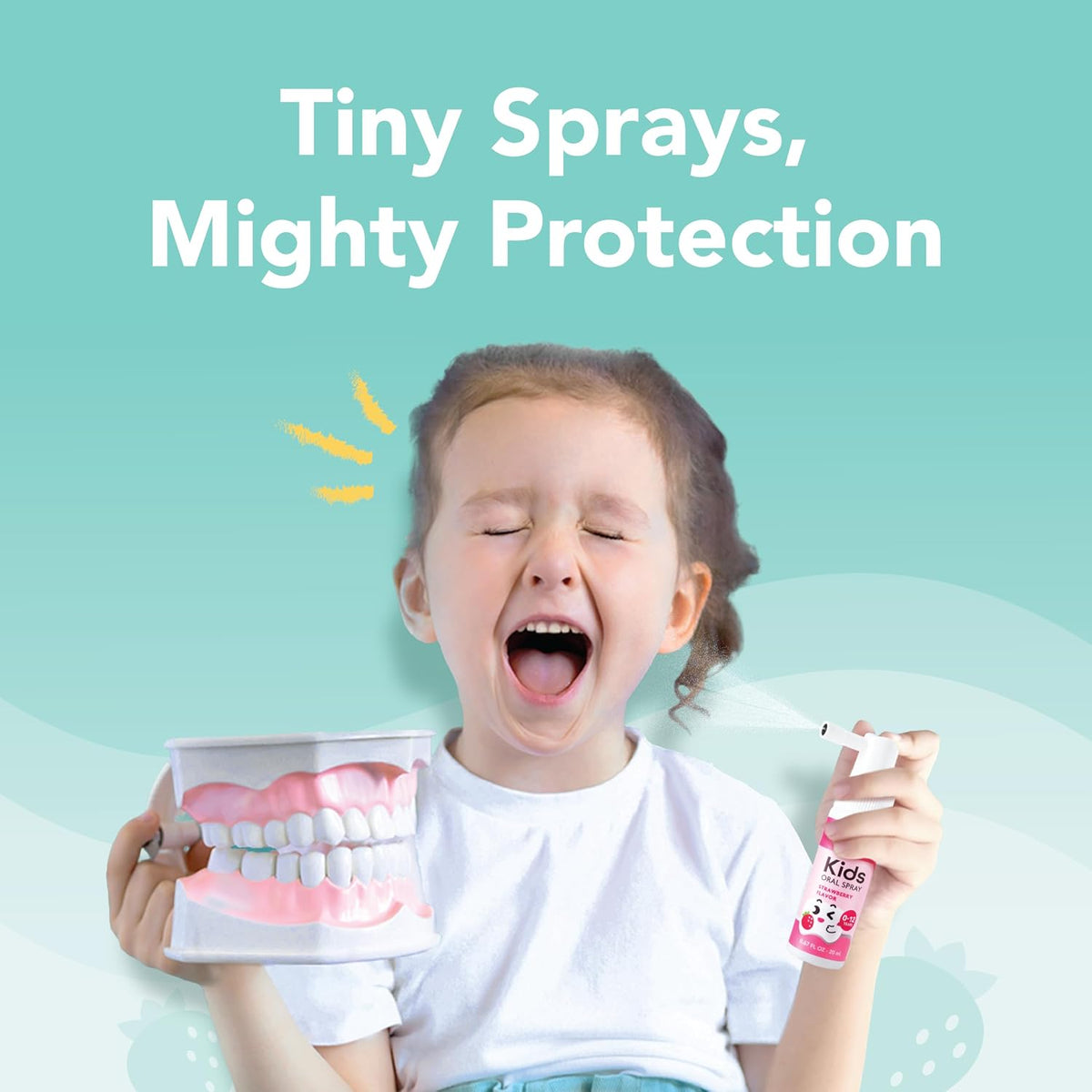 LAB52 Kids Oral Spray, Toothpaste Helper Fluoride Free, Xylitol Flavor Free