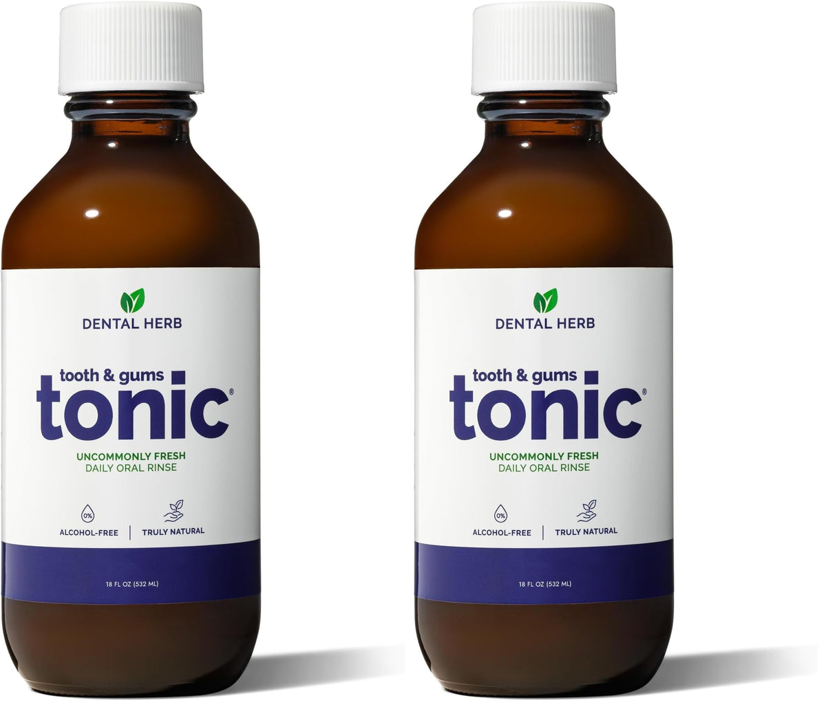 Tooth & Gums Tonic Herbal Mouthwash Oral Rinse 18fl oz, Dental Herb Company