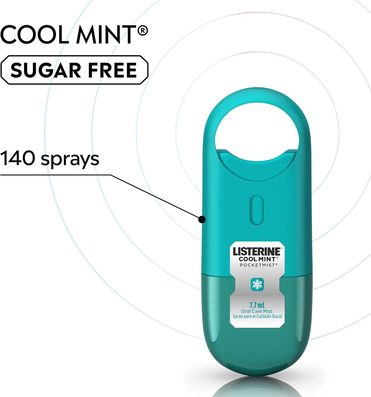 Listerine Pocketmist Oral Care Mist, Cool Mint, 0.26 fl. oz/7.7 mL x 2