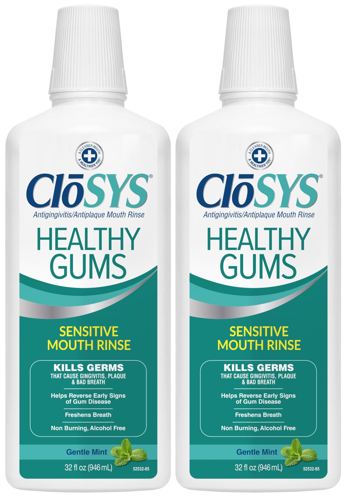 CloSYS Healthy Gums Mouthwash 32 Fl Oz, Anti-Gingivitis Mouthwash