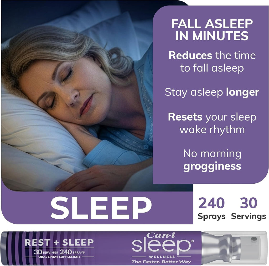 Fast-Acting Natural Sleep Aid Spray with Melatonin 1 mg, GABA, & 5HTP