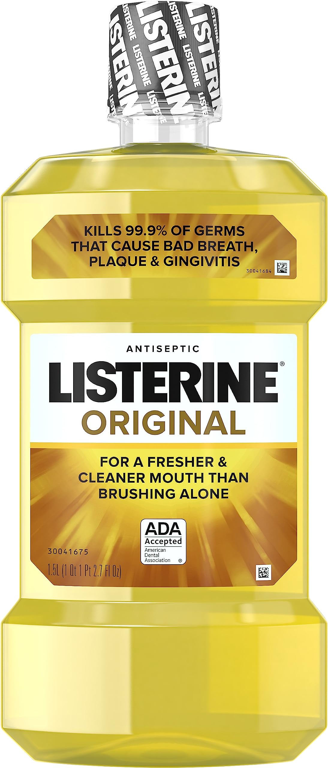Listerine Original Antiseptic Mouthwash, Intense Original, 33.8 fl. oz/1 L