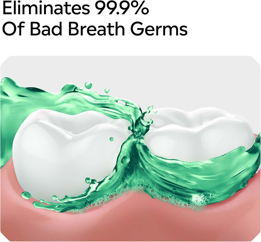 Listerine Freshburst Antiseptic Mouthwash, Spearmint, 33.8 fl. oz/1L x 2
