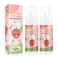 Foam Toothpaste Kids 2PCS, Toddler Toothpaste Cavity Protection, Clean and Whitening, 360ºCare, Portable, Kids Foam Toothpaste with Fluoride for Electric U-Shape Toothbrushes(Strawberry & Watermelon)