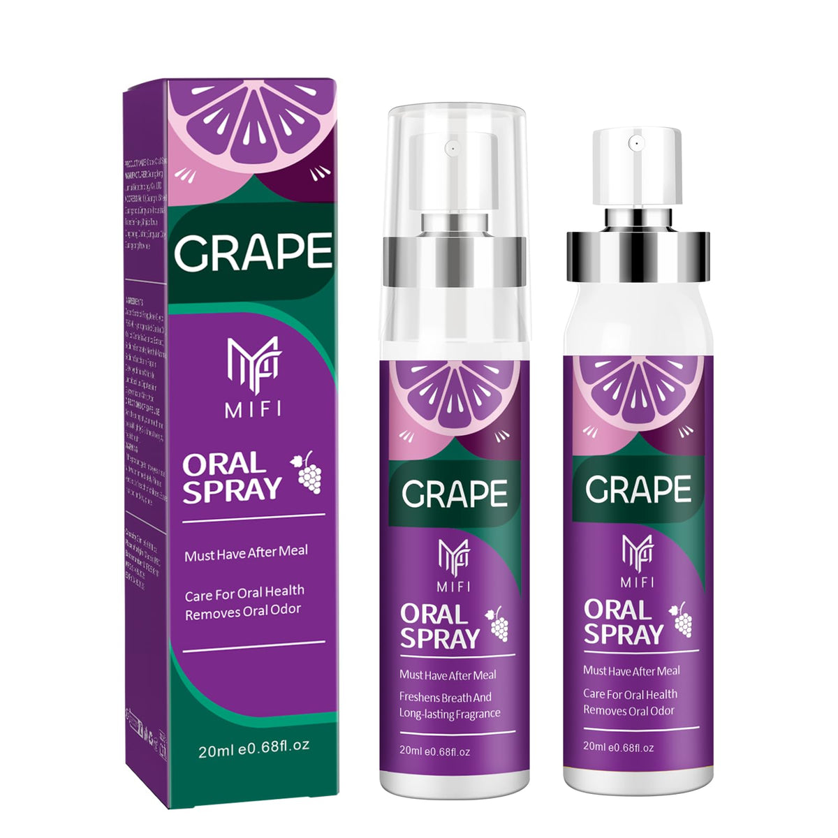 PEGO Adult Oral Freshness Spray, Fruit-Flavored, Sugar-Free,Dry Mouth Spray,Removes Oral Odor,Fights Bad Breath, Oral Care Spray,Long-Lasting Fresh Breath, (Mint+Grape+Lemon)