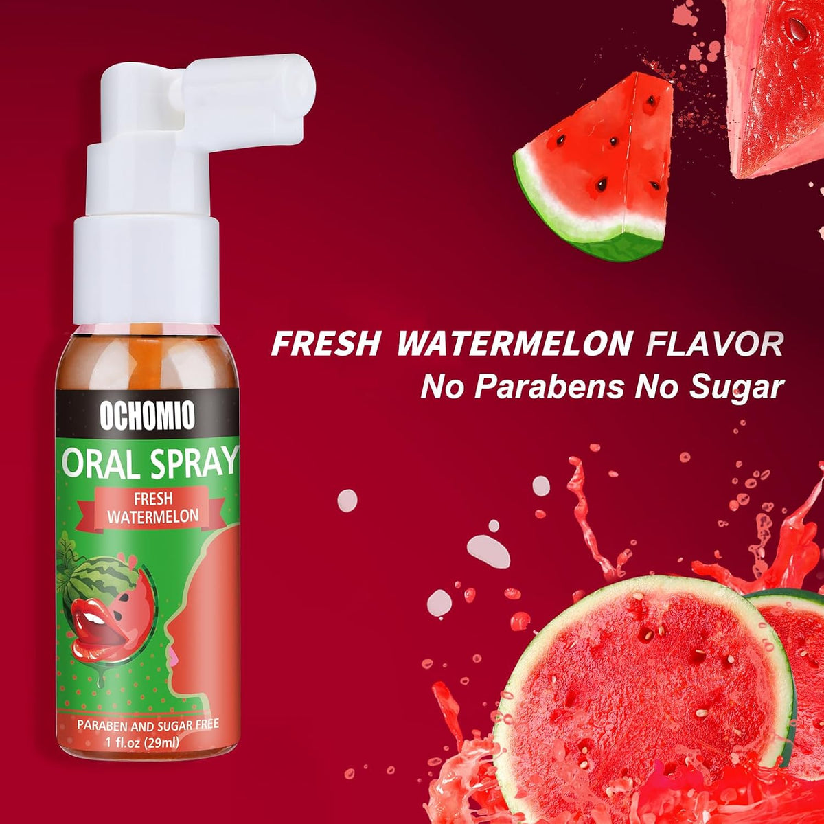 Deep Throat Spray Watermelon Flavored for deep Throating Women Men