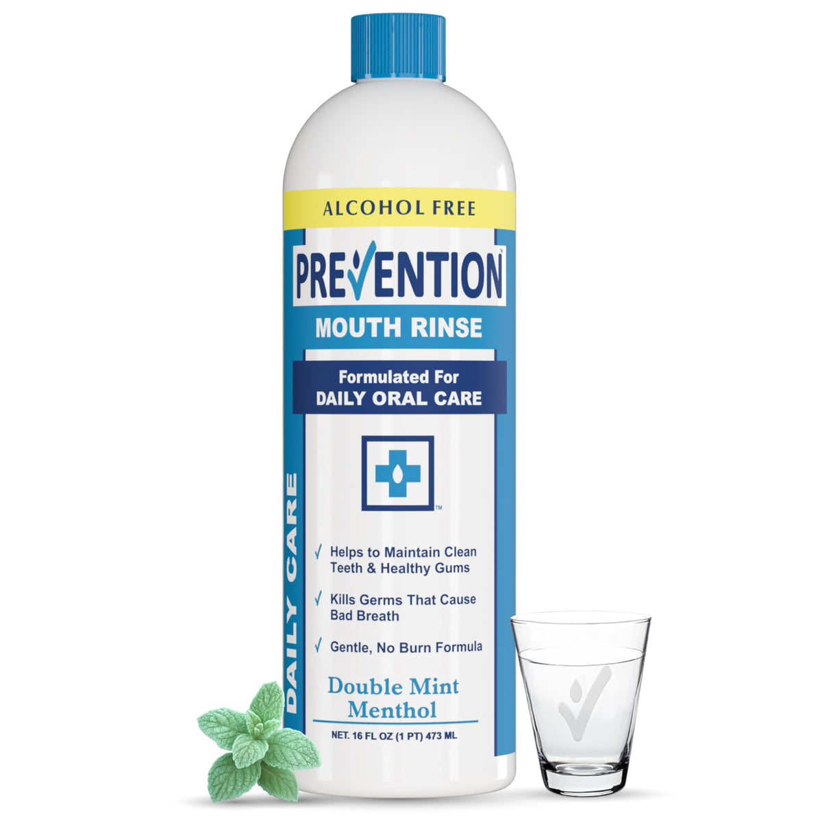 Prevention Daily Care Mouthwash, Hydrogen Peroxide Rinse 16 oz 2-Pack