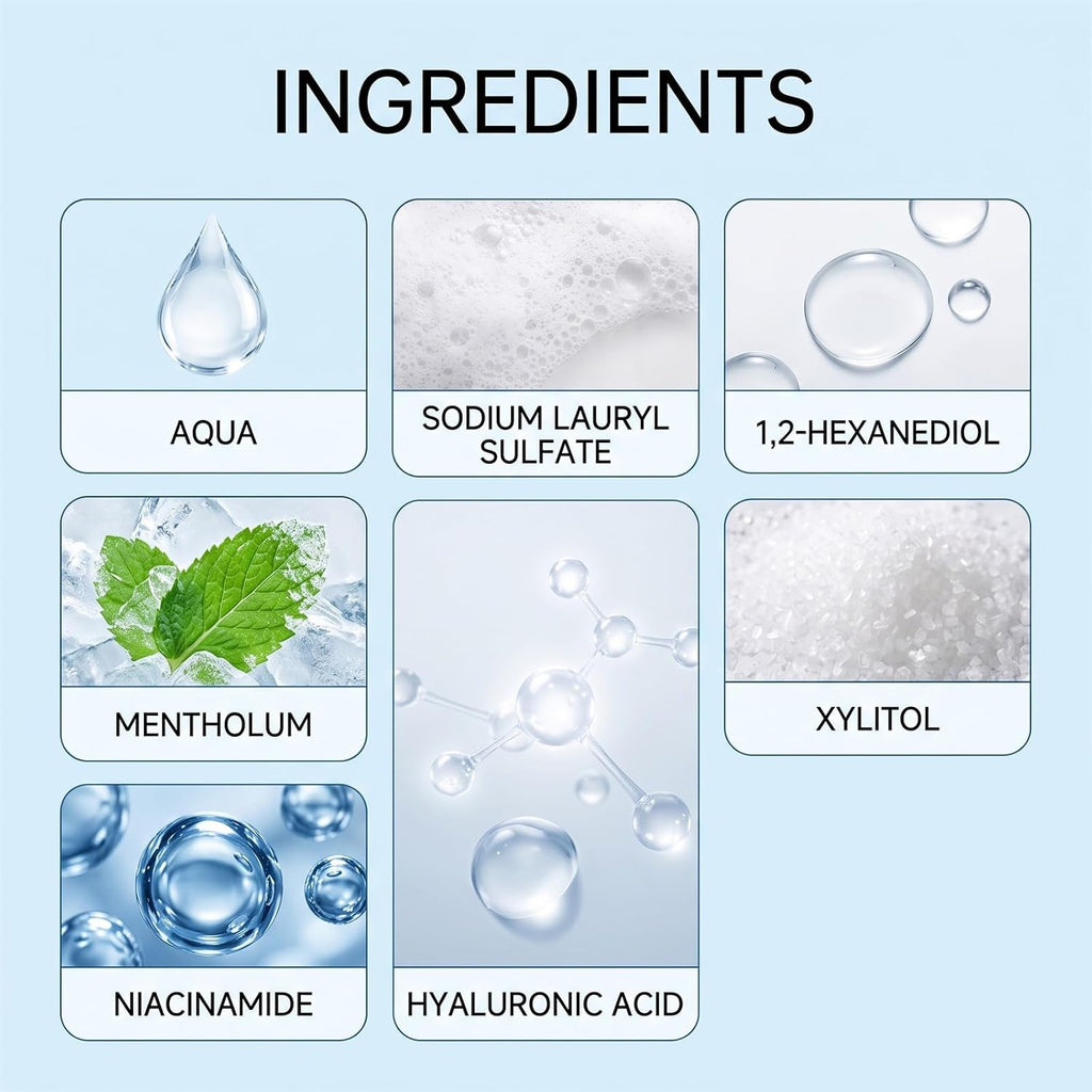 Niacinamide Tooth Mousse - Mint Foam for Fresh Daily Oral Care