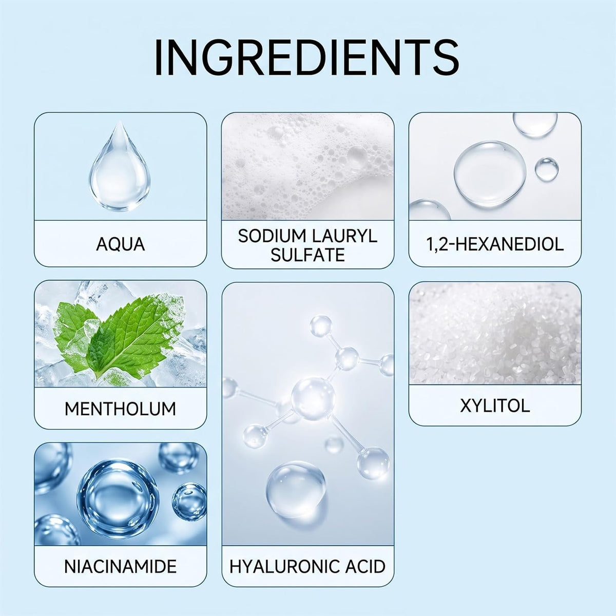 Niacinamide Tooth Mousse - Mint Foam for Fresh Daily Oral Care