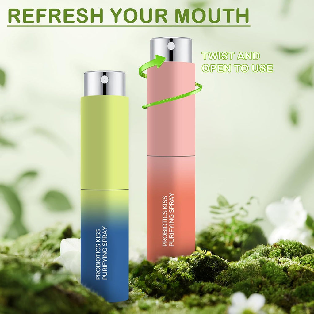 3PCS Probiotic Oral Spray,Mouth Spray Fresh Breath Freshener for Bad Breath,Long-lasting Fresh Breath Spray for Dry Mouth,Convenient Travel Size Mouth Freshener Spray for Oral Care