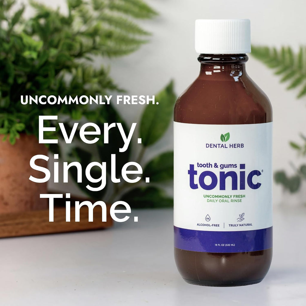 Dental Herb Company Tooth & Gums Tonic Mouthwash Herbal Oral Rinse 18oz (2)