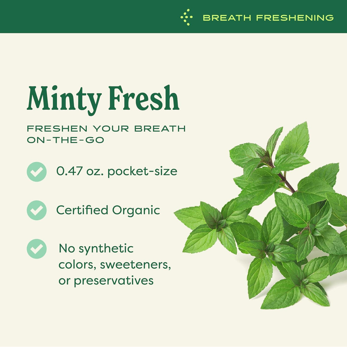 Herb Pharm Breath Refresher Certified Organic Herbal Fresh Breath Spray, Peppermint, Sugar-Free, Gluten-Free and Non-GMO