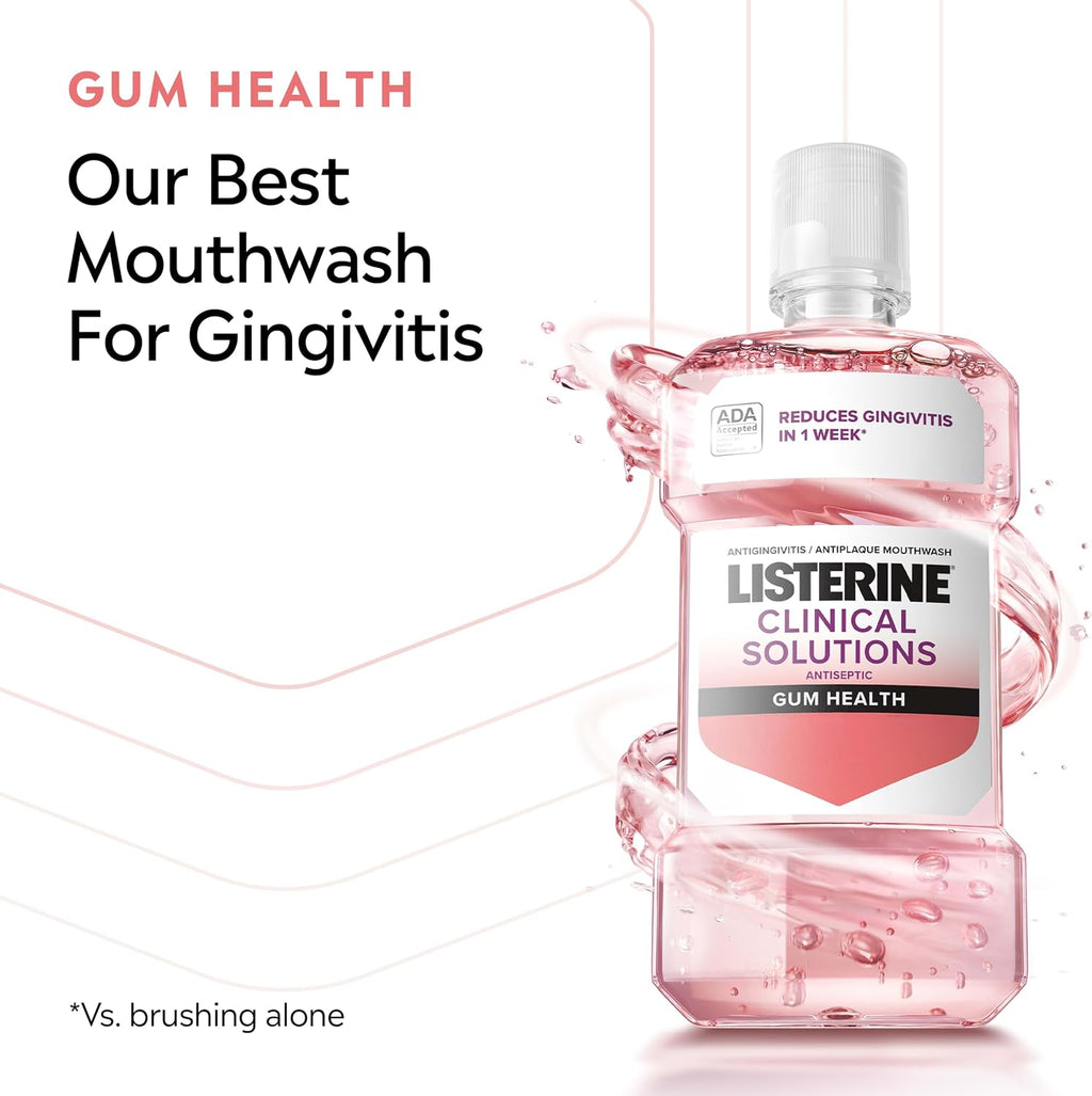 Listerine Clinical Solutions Gum Health Mouthwash, 16.9 fl. oz/500 mL