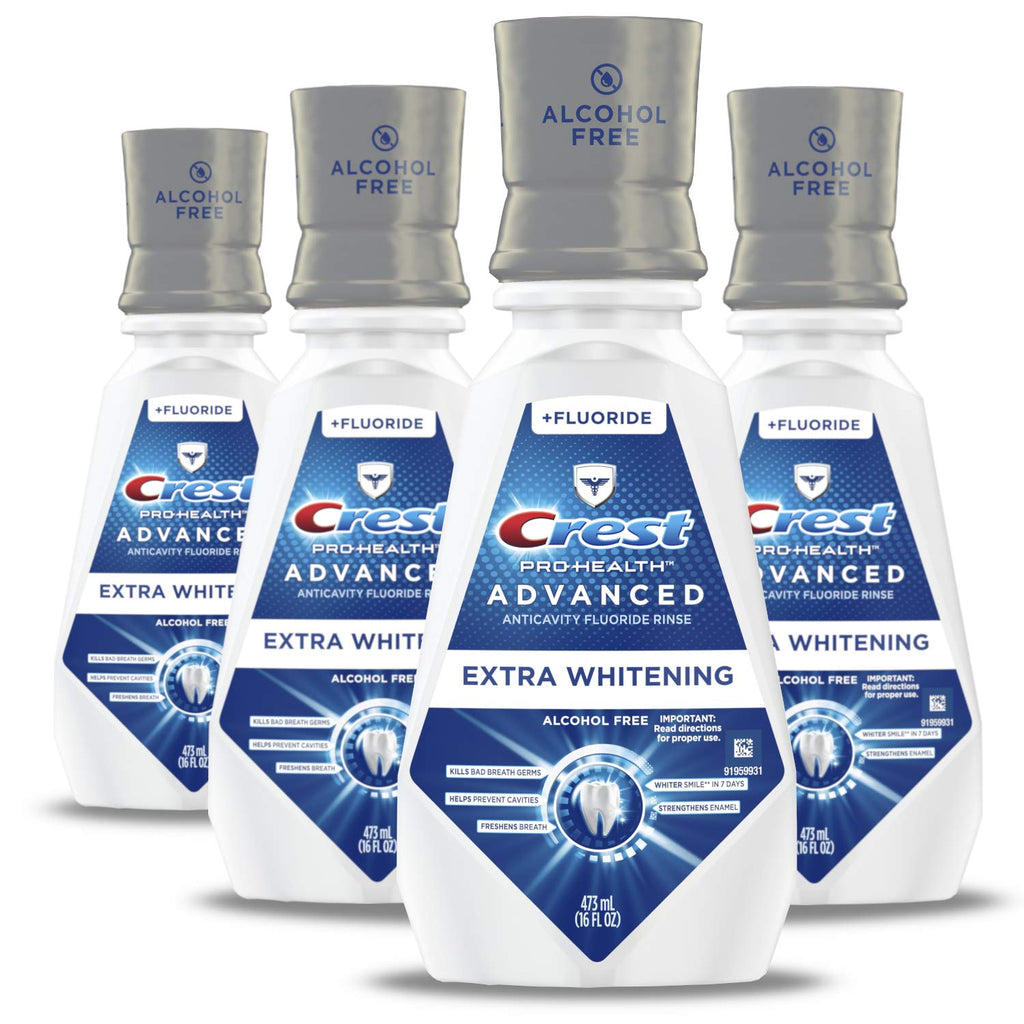 Crest Pro-Health Advanced Mouthwash, Alcohol Free, Extra Whitening, Energizing Mint Flavor, 946 mL (32 fl oz)