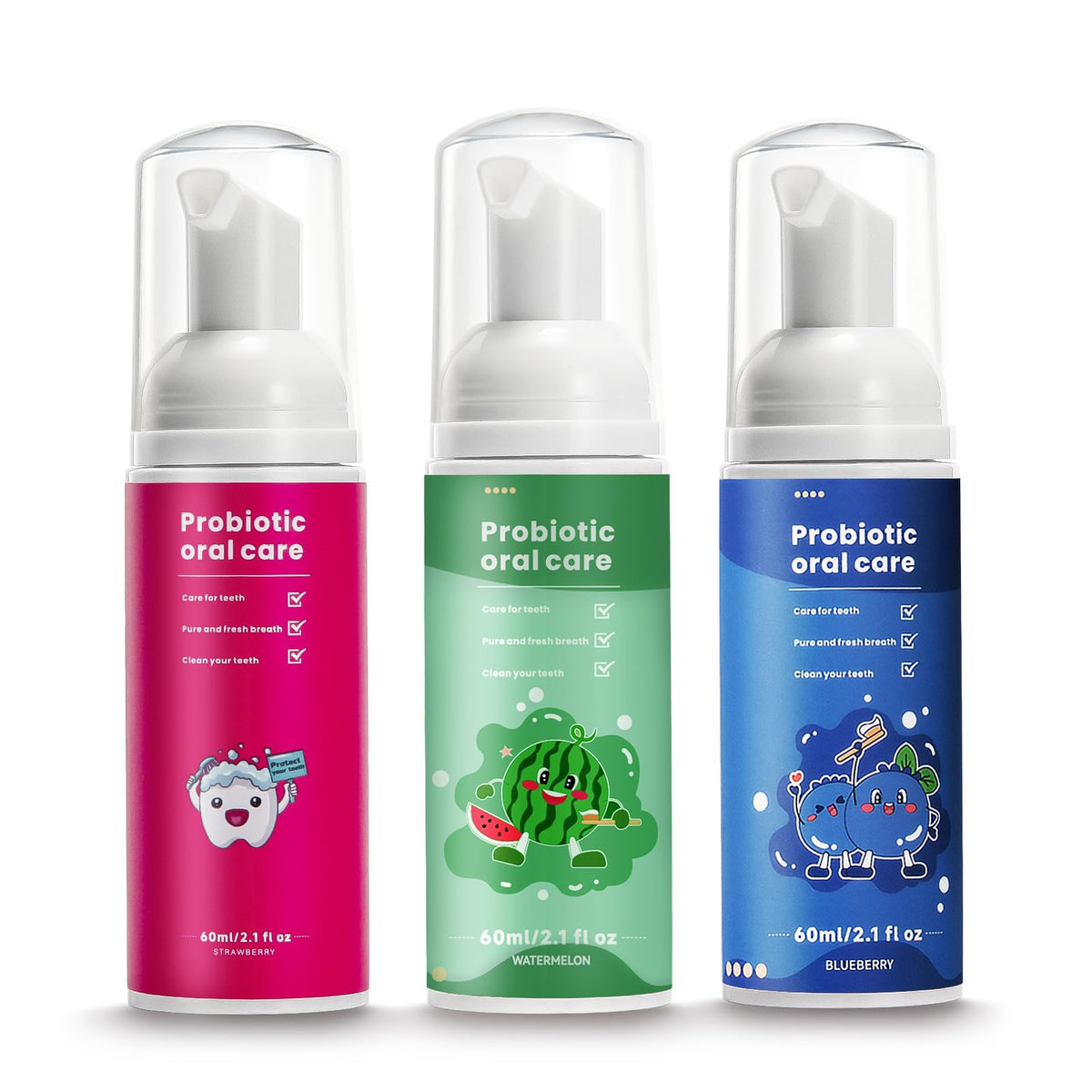 Kids Fluoride Free Toothpaste,Toddler Deep Cleaning Foam Toothpaste