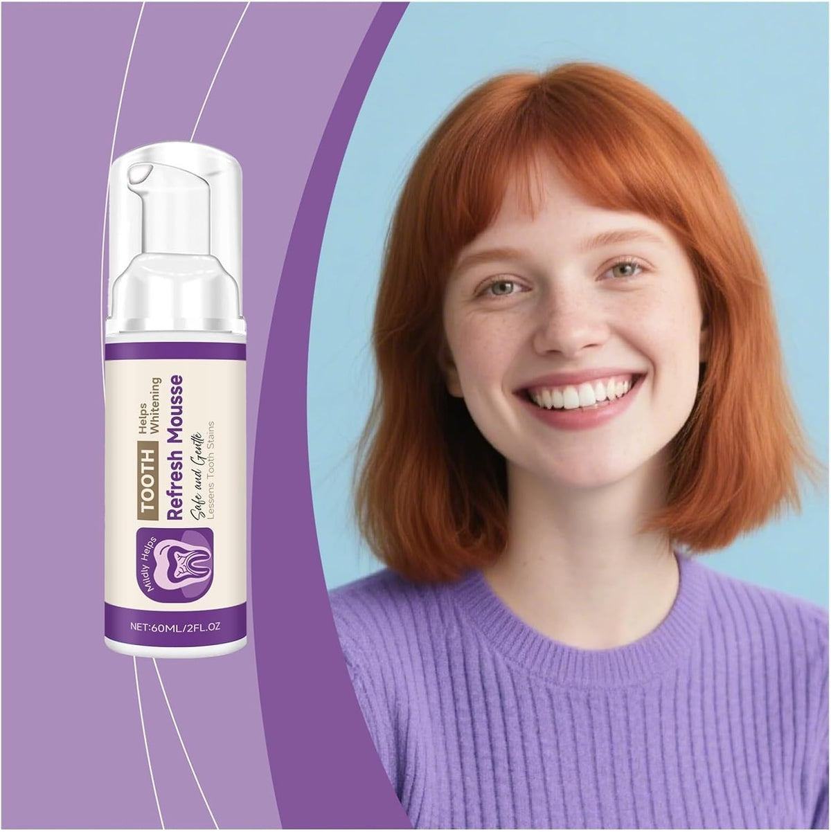 60ml Teeth Freshening Mousse Foam Oral Cleanser