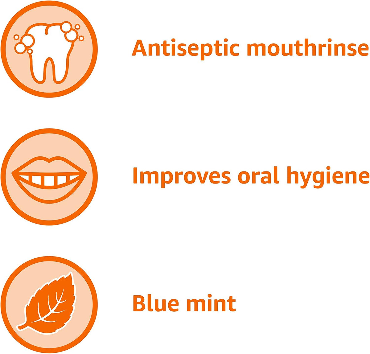 Amazon Basics Antiseptic Mouthwash, Blue Mint, Fights Bad Breath, Plaque and Gingivitis, 1 Liter, 33.8 Fl Oz, 1-Pack (Previously Solimo)