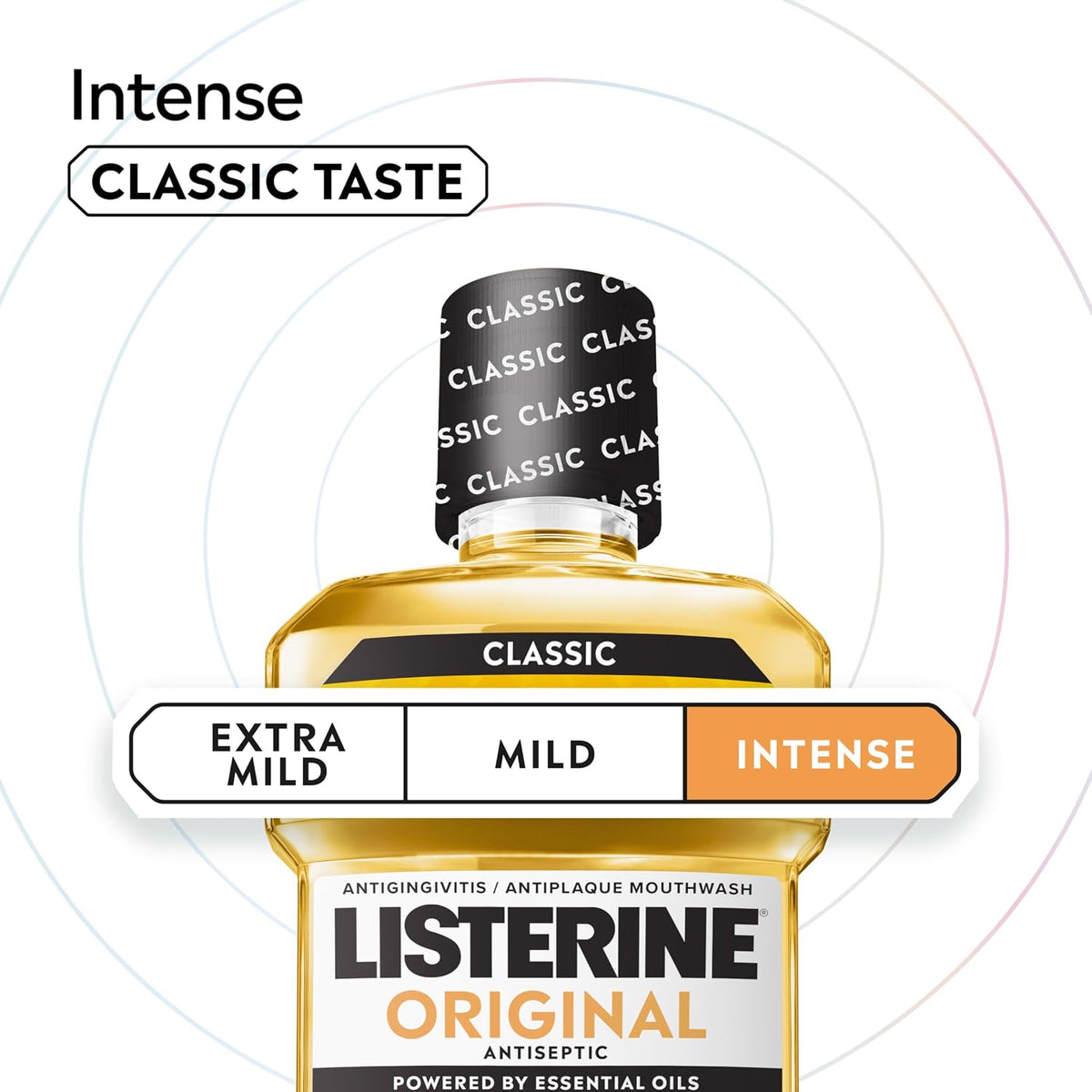 Listerine Original Antiseptic Mouthwash, Intense Taste, 33.8 fl. oz/1L x 2
