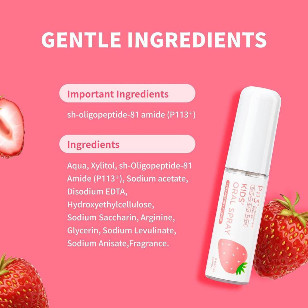 oh care Mouth Spray for Kids Toddler Toothpaste Helper Fluoride Free Baby Toothpaste Oral Care for Newborns to Age 12