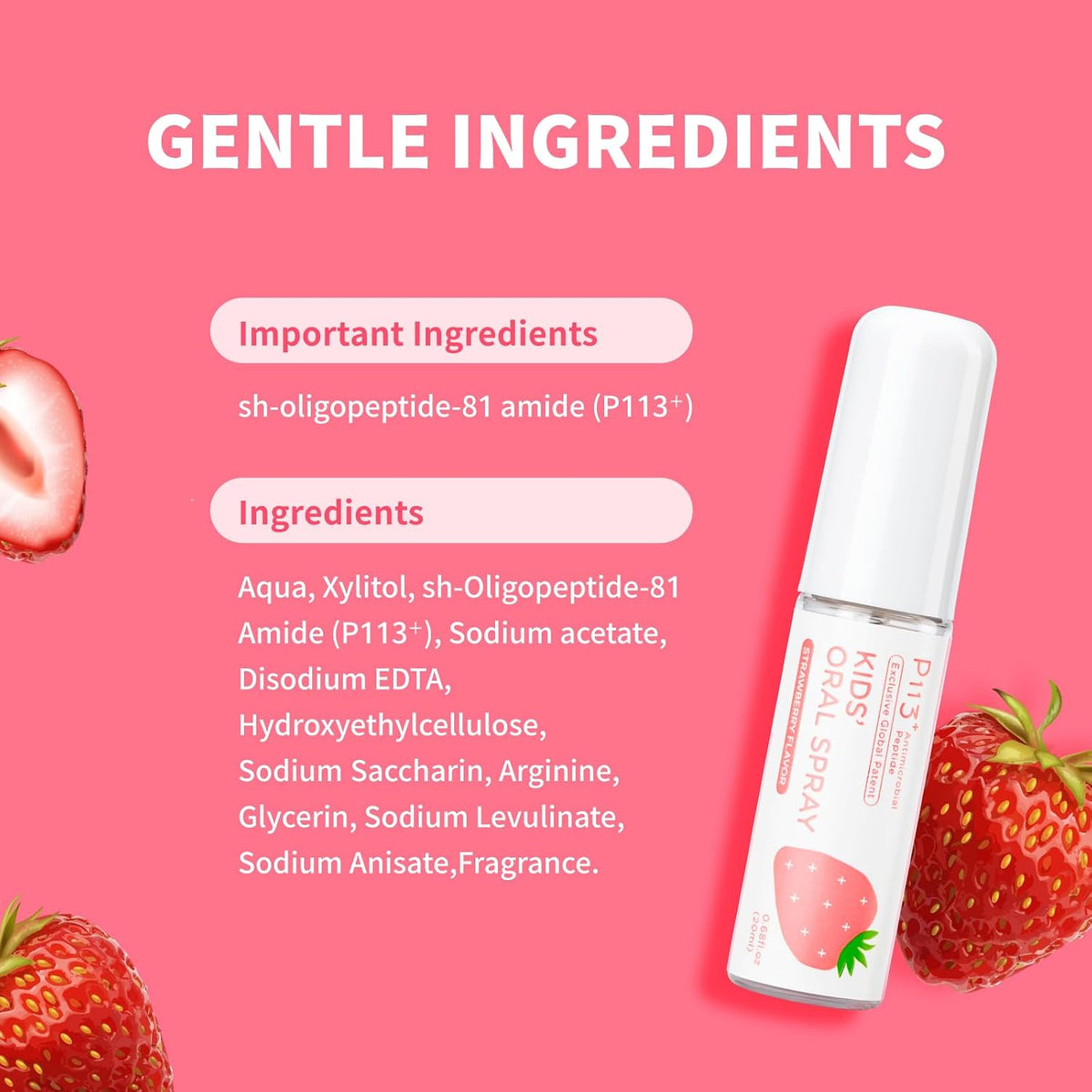 oh care Mouth Spray for Kids Toddler Toothpaste Helper Fluoride Free Baby Toothpaste Oral Care for Newborns to Age 12