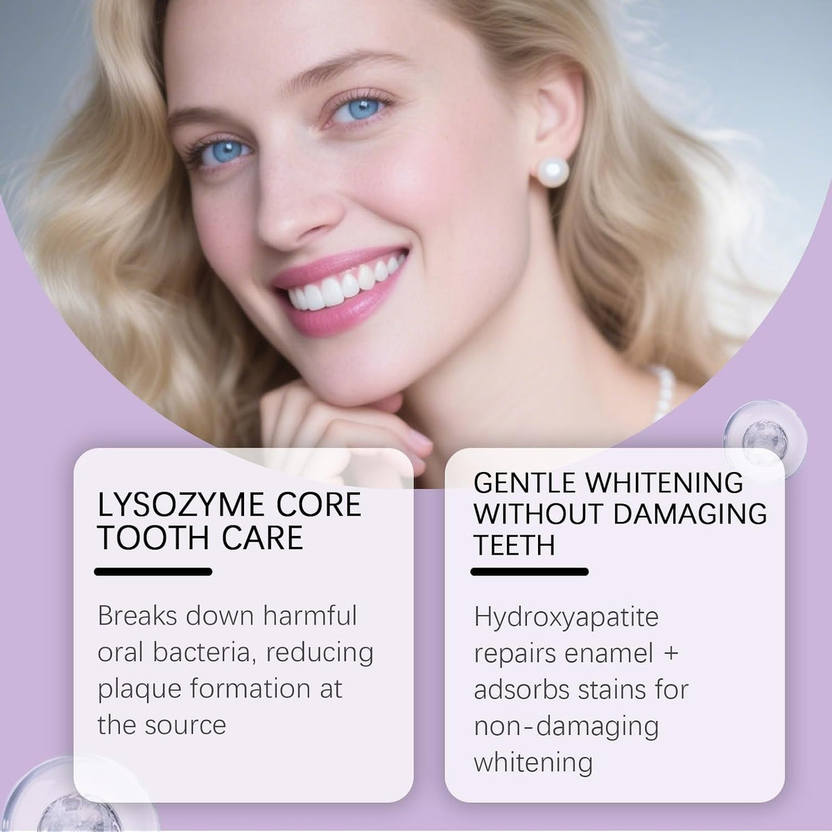 Gentle Foaming Tooth Mousse for Stronger Teeth & Natural Brightness, Refreshing Daily Oral Cleanser(1pcs)