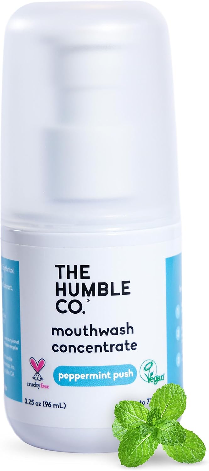 The Humble Co. Mouthwash Concentrate for Bad Breath - Peppermint