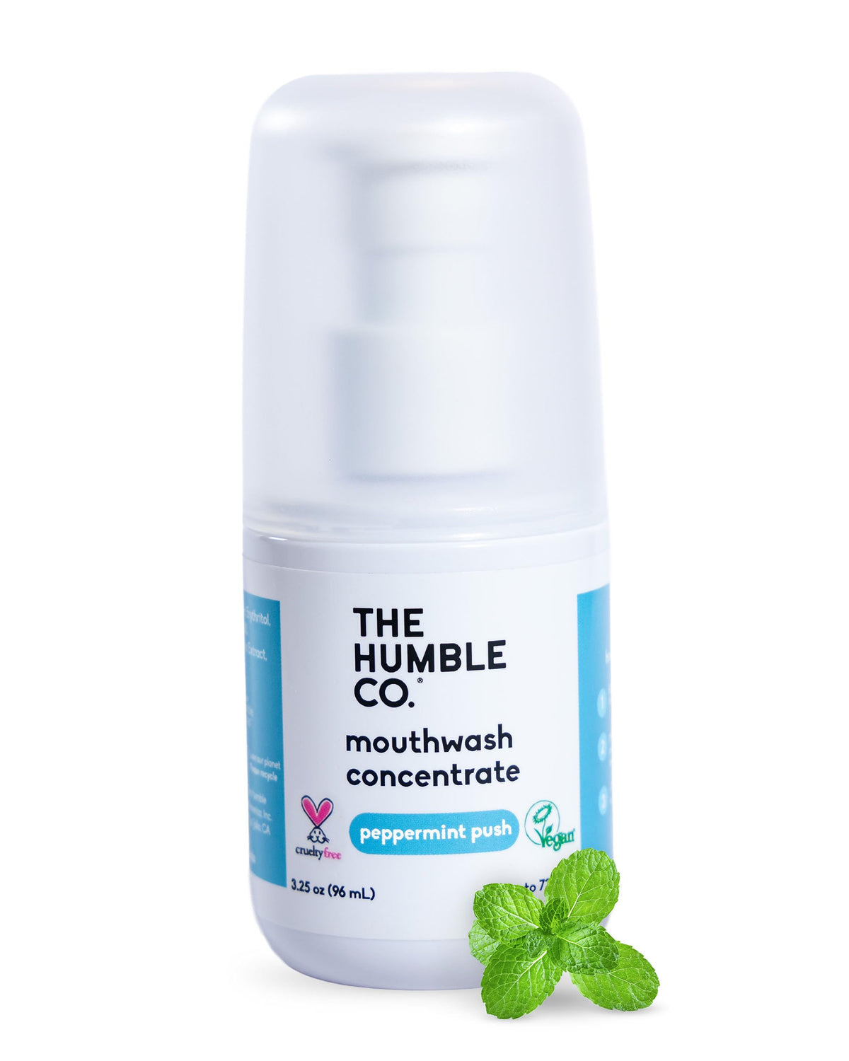The Humble Co. Mouthwash Concentrate for Bad Breath - Peppermint