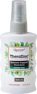 Quantum Health TheraZinc Throat Spray Immune Support Peppermint Flavor, 2oz