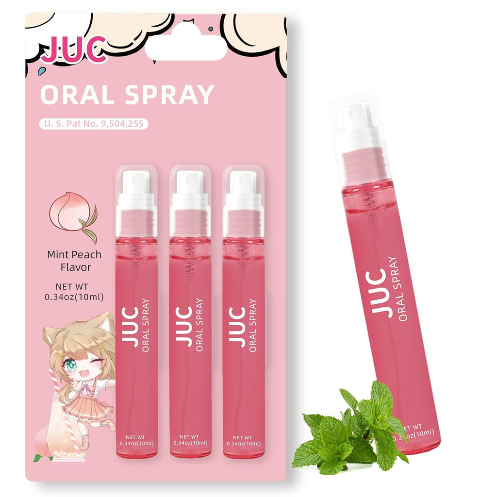3 Count Mint Breath Spray Mouth Freshener Oral Care for All Ages 0.33OZ (10ML) Cool Mint Flavor