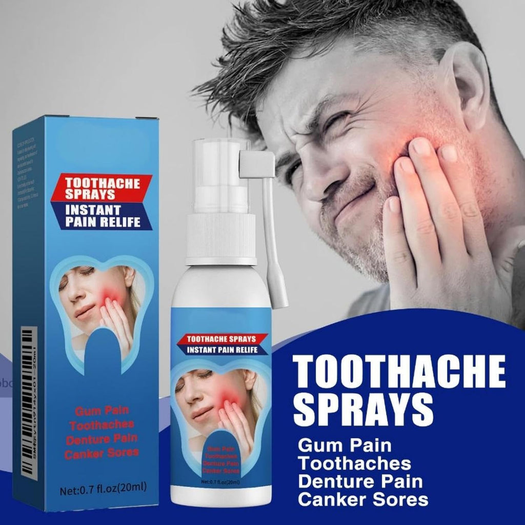 Oral Care Spray for Tooth & Gum Relief - Soothes Discomfort, Supports Healthy Gums with Peppermint Extract & Glycerin, 20ml Herbal Formula for Fresh Breath & Strong Teeth (1)