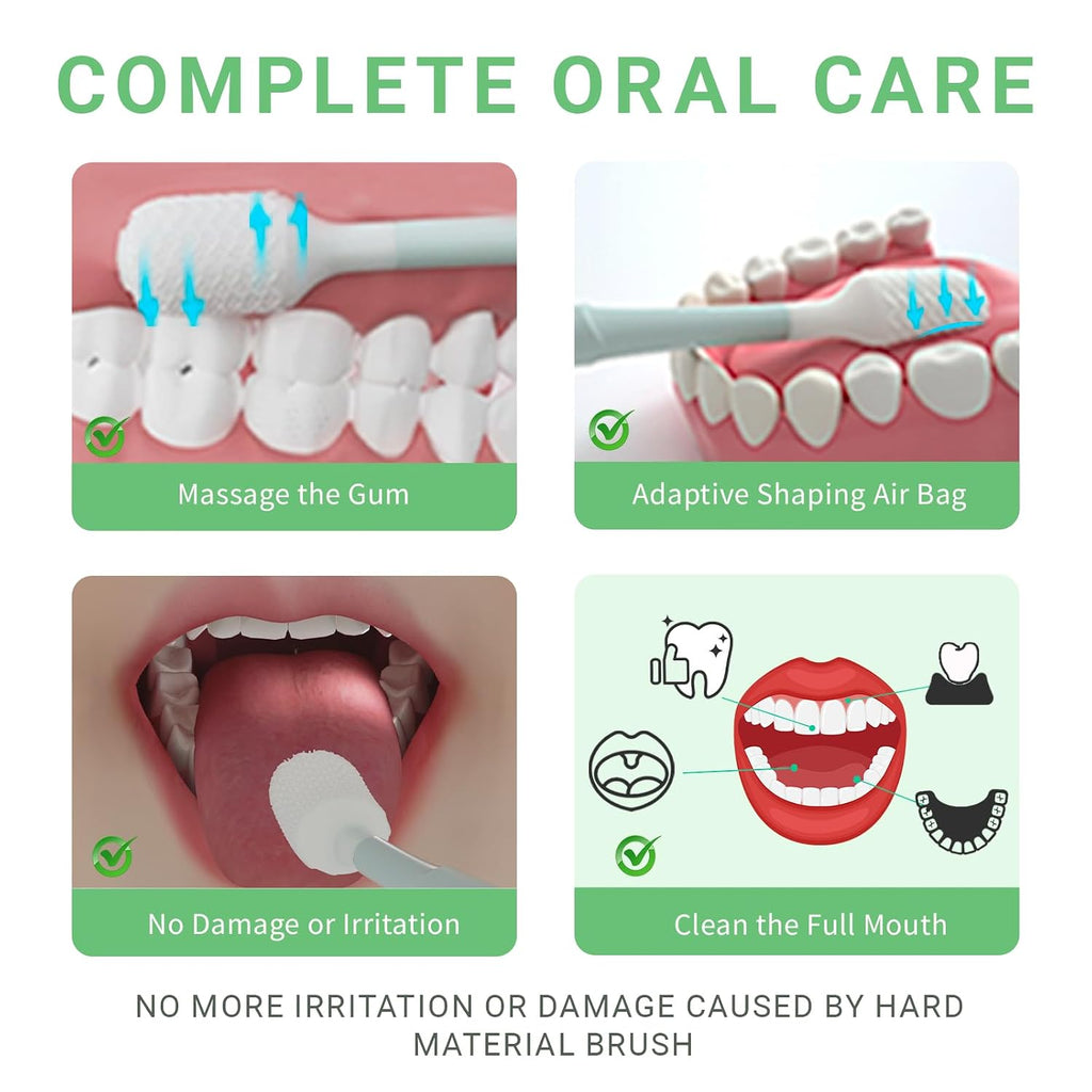 Tongueclear Soft Oral Cleaner & Gel Kit | Mouth Odor Eliminator, Fresh Mint