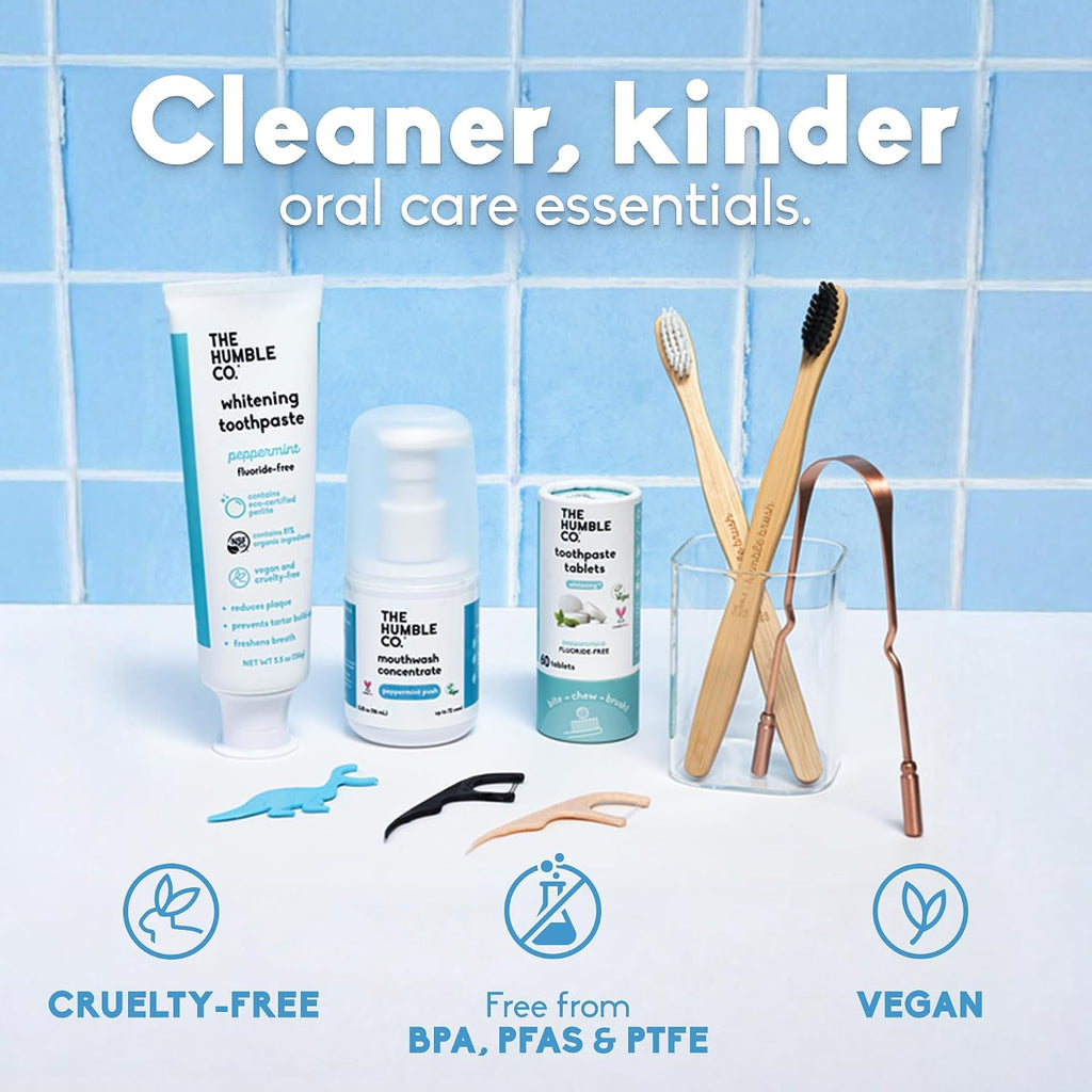 The Humble Co. Mouthwash Concentrate for Bad Breath - Peppermint