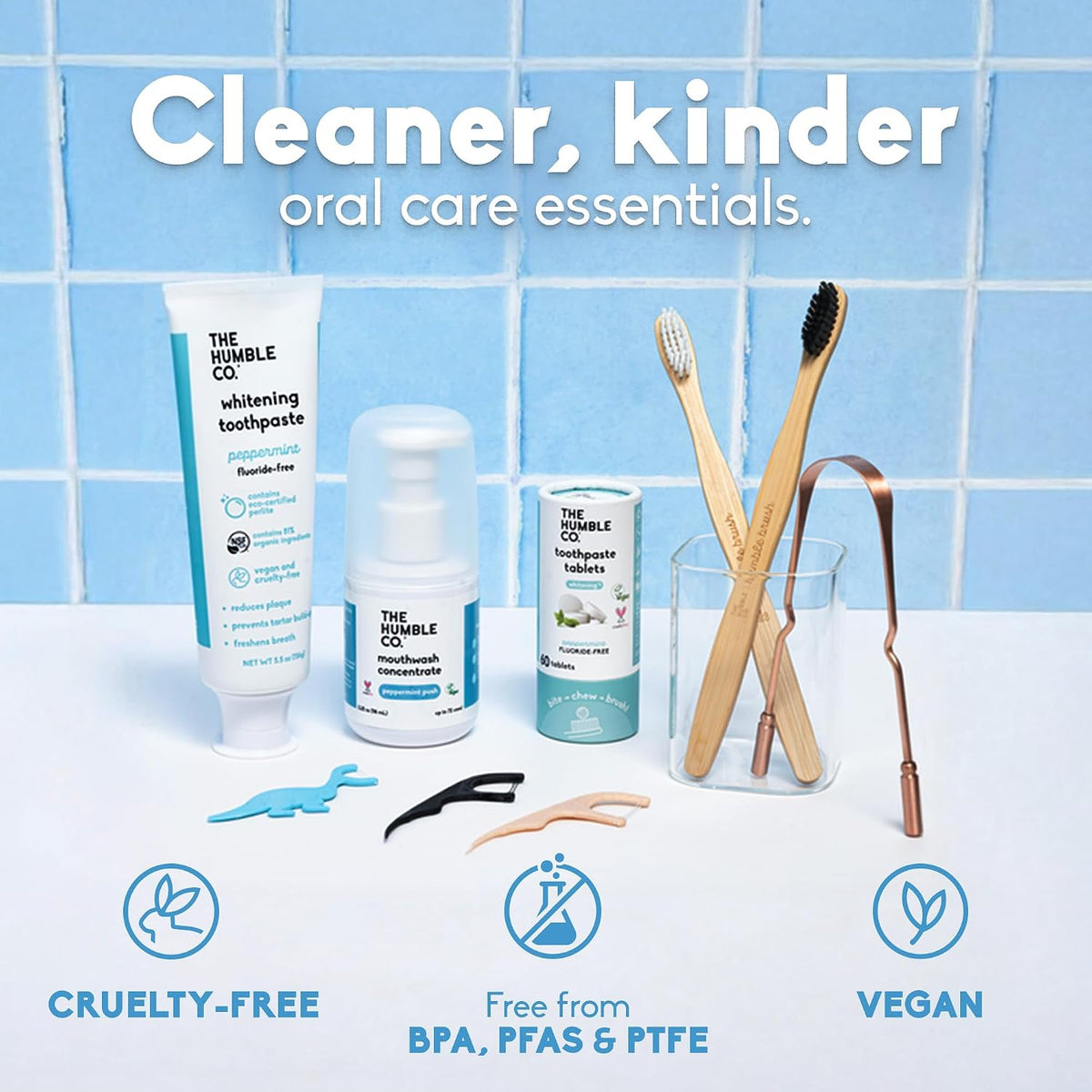 The Humble Co. Mouthwash Concentrate for Bad Breath - Peppermint