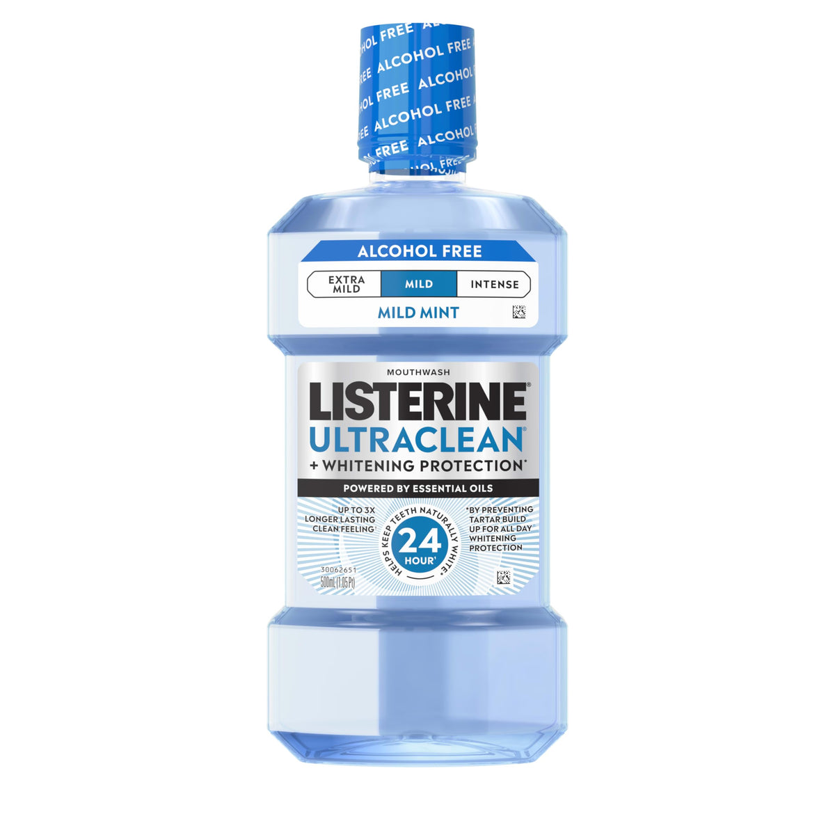 Listerine Ultraclean Alcohol-Free Mouthwash, Mild Mint, 33.8 fl. oz/1L
