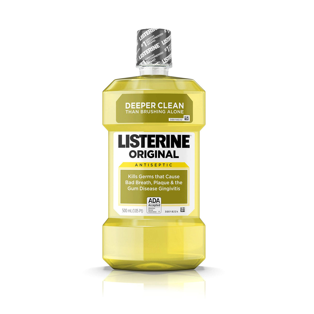 Listerine Cool Mint Antiseptic Mouthwash for Bad Breath, Travel Size 3.2 oz - Pack of 12