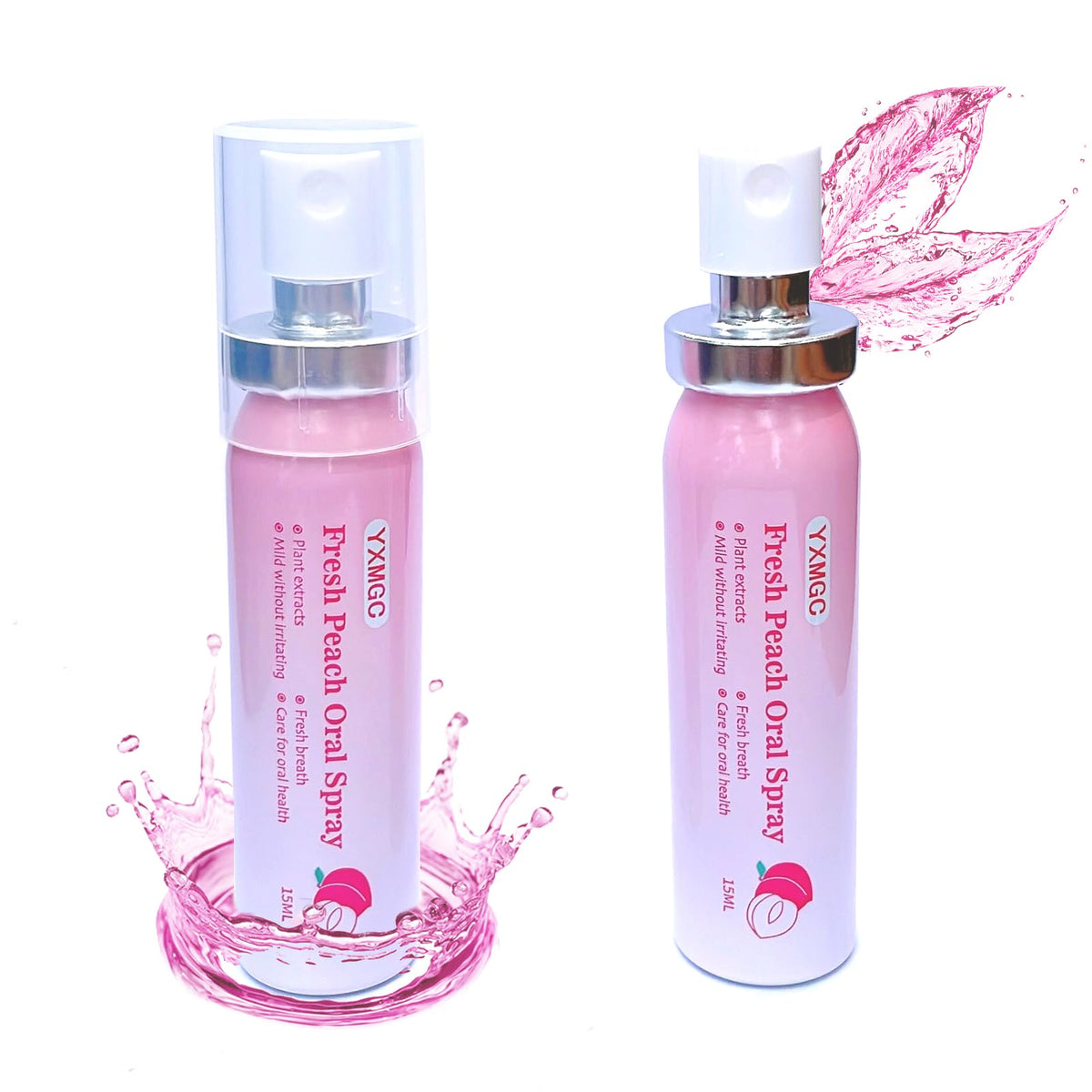 Mint Breath Spray, 2 Pack, 15 mL Each, Travel Size Mouth Freshener