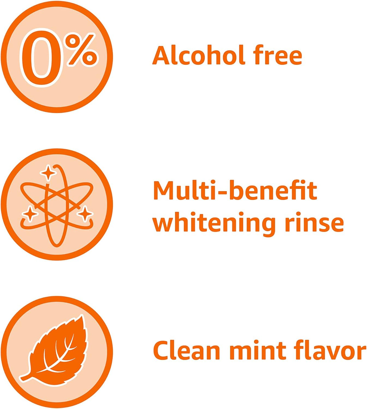 Amazon Basics Teeth Whitening Mouthwash, Alcohol-Free, Clean Mint, Breath Freshener, 32 Fluid Ounces, 1-Pack (Previously Solimo)