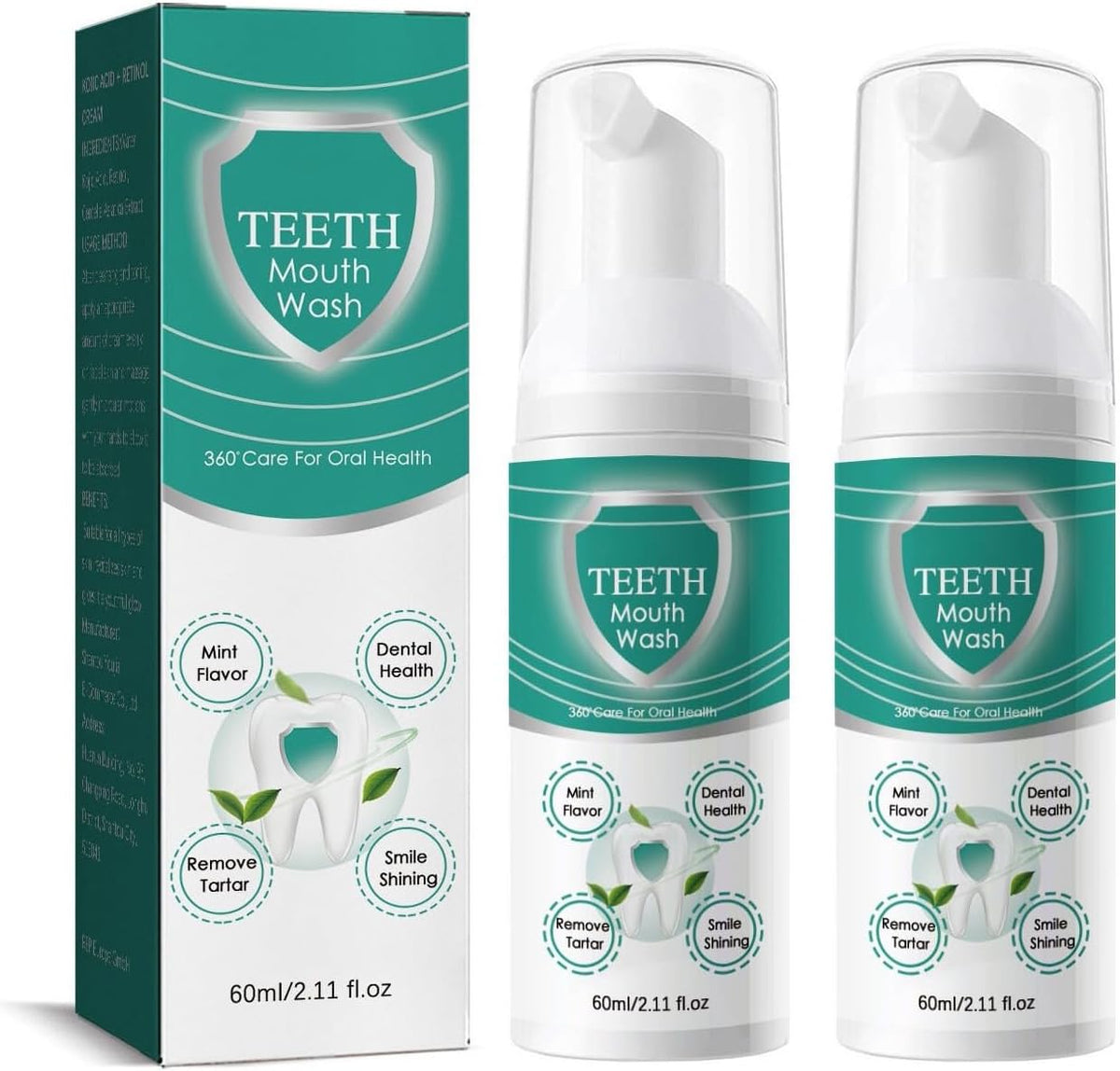 2PCS Foam Toothpaste,Stain Removal Toothpaste, Ultra-fine Mousse Foam, Deeply Cleans (2)
